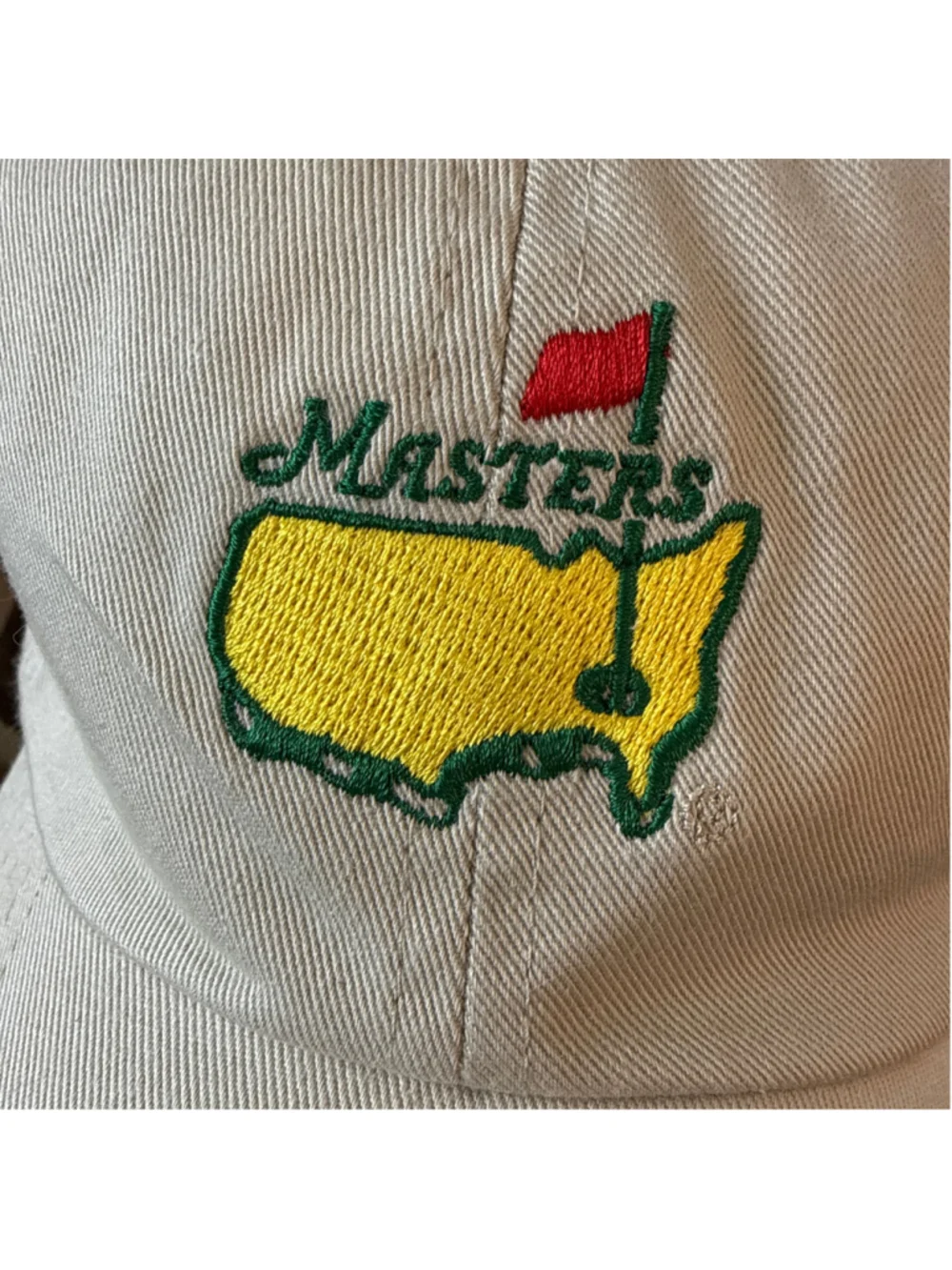 Masters Tournament NWT Golf Hat Cap Stone Beige Augusta National Adjustable OS